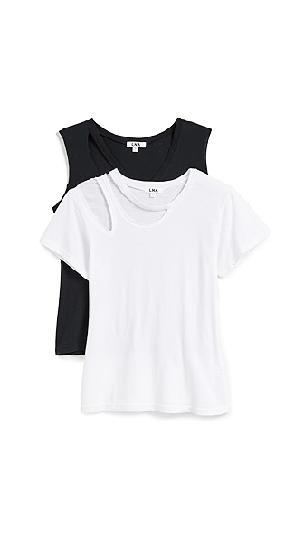 LNA The Not So Basic Tank & Tee 2 Pack