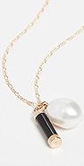 Loren Stewart 14k Pearl And Baril Pendant Necklace