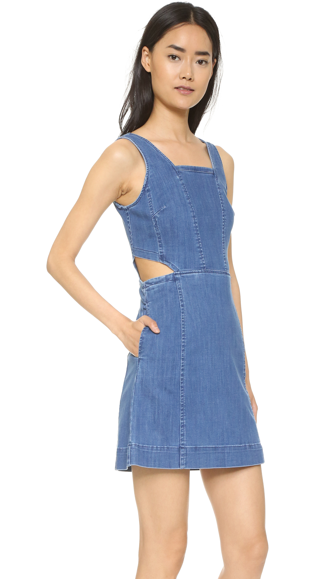 Denim cut out dress Clearance