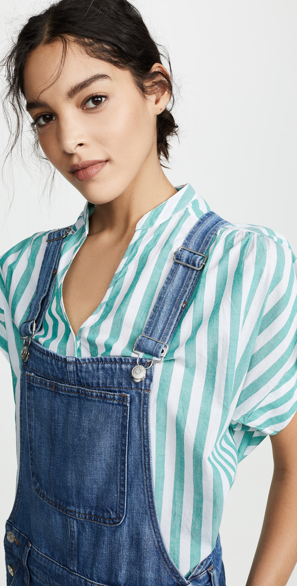 adirondack short overalls in denville wash