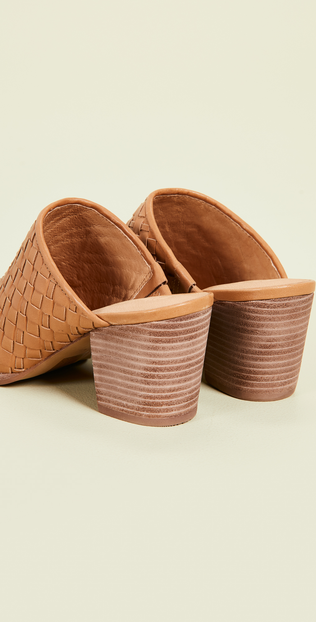 madewell harper mule amber brown