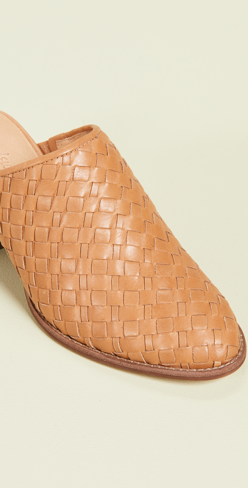 madewell harper mule amber brown