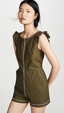 Madewell - Ruffle Structured Romper