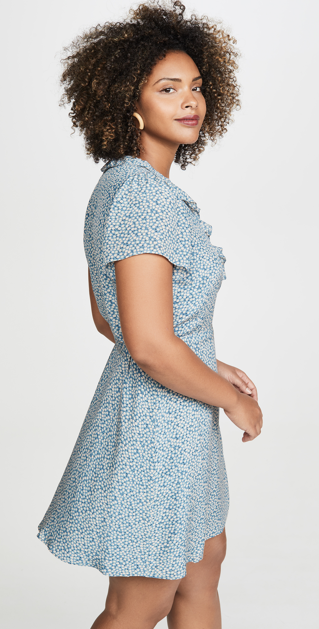 madewell ruffle edge dress