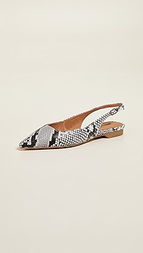 Matiko - Lori Point Toe Slingback Flats