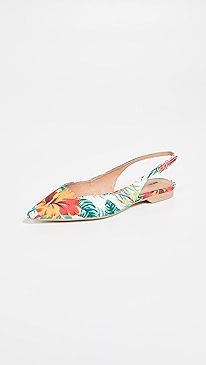 Matiko - Lori Point Toe Slingback Flats