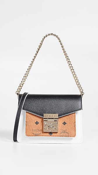 MCM Patricia Visetos Colorblock Mini Crossbody
