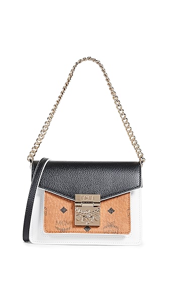 MCM Patricia Visetos Colorblock Mini Crossbody
