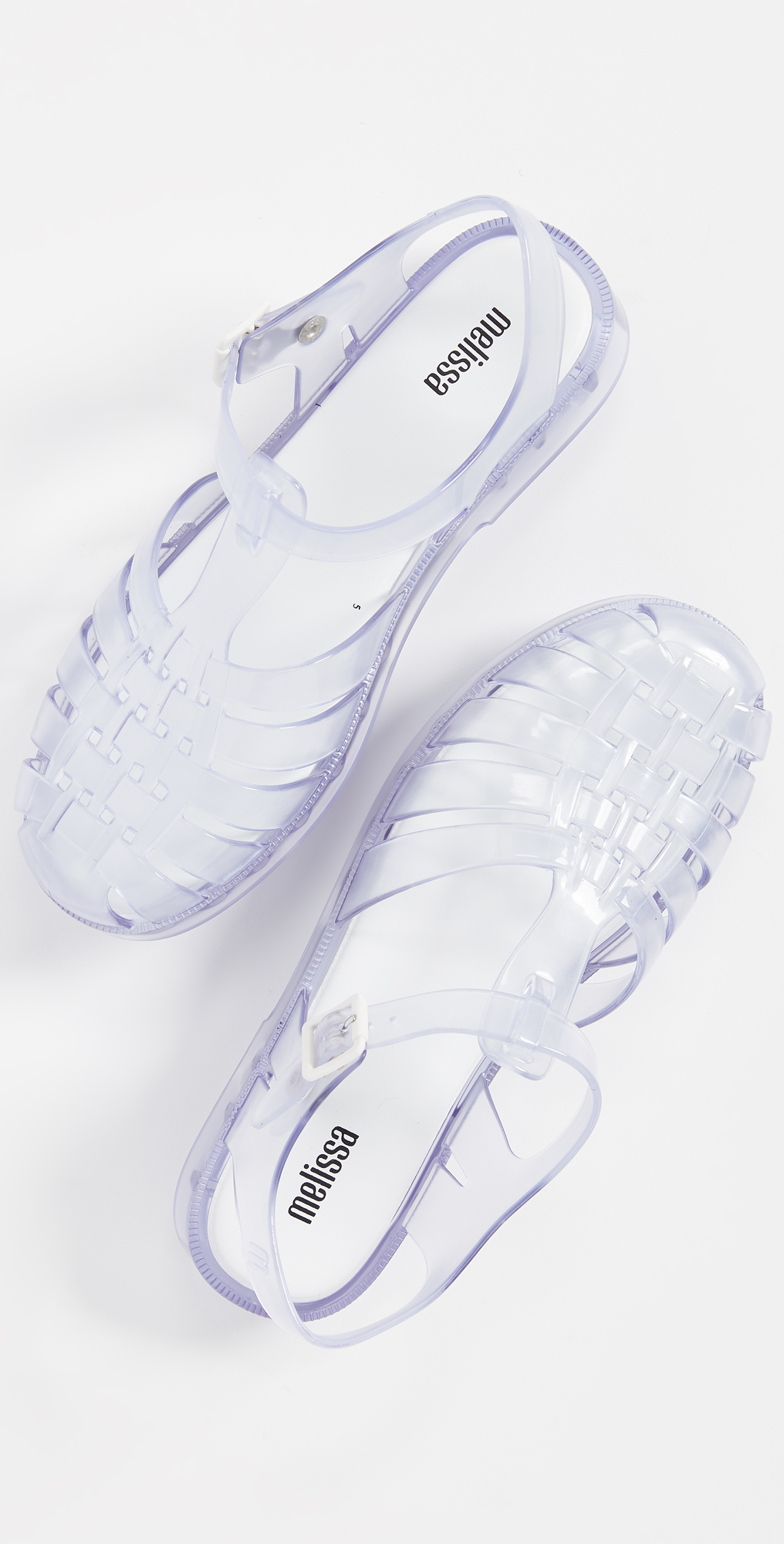 melissa clear tennis shoes