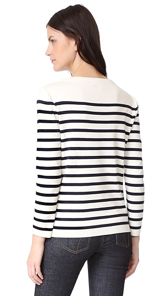 MARC JACOBS Long Sleeve Boat Neck Sweater