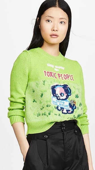 MARC JACOBS MAGDA ARCHER X THE INTARSIA SWEATER