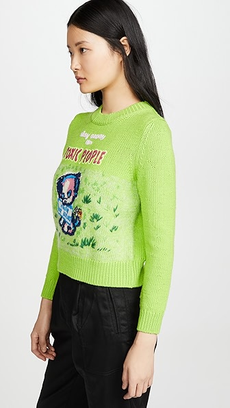 MARC JACOBS MAGDA ARCHER X THE INTARSIA SWEATER