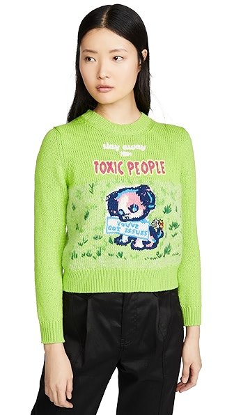 MARC JACOBS MAGDA ARCHER X THE INTARSIA SWEATER