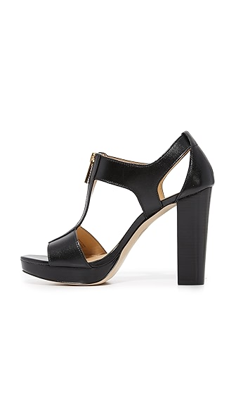 michael kors sandals with zipper