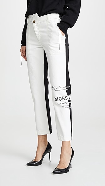 MONSE Half and Half Jeans