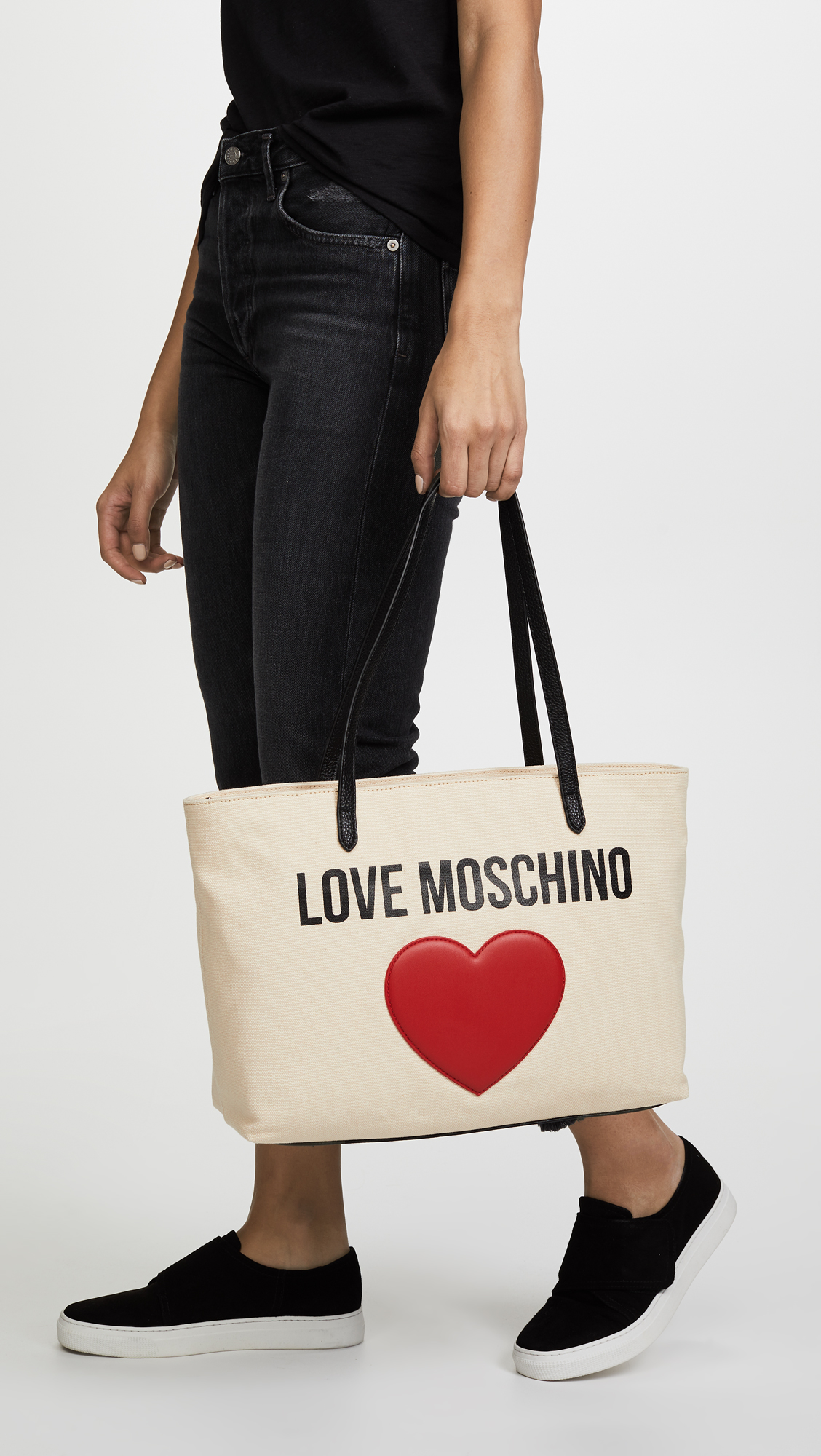 moschino canvas bag