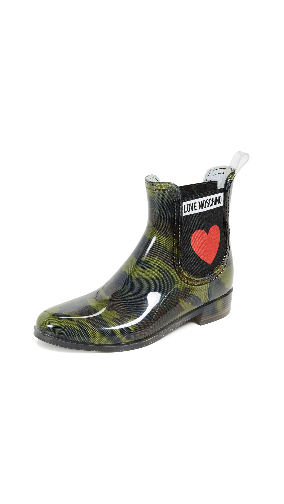 moschino rubber boots