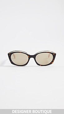 Moschino - Narrow Round Sunglasses
