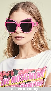 Moschino - Oversized Acetate Sunglasses