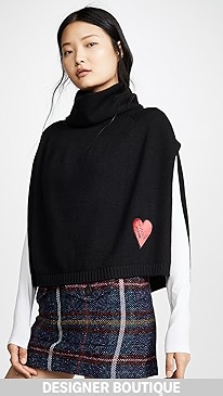 Moschino - Heart Logo Poncho