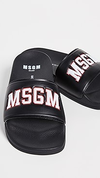 MSGM - College Pool Slide Sandals