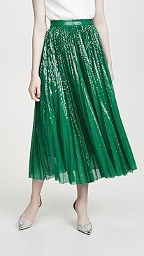 MSGM - Pleated Sequin Skirt