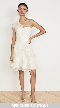 Marchesa Notte - One Shoulder Cocktail Dress