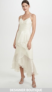 Marchesa Notte - High Low Tea Length Gown