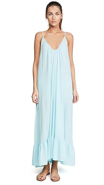 9SEED PALOMA RUFFLE MAXI DRESS