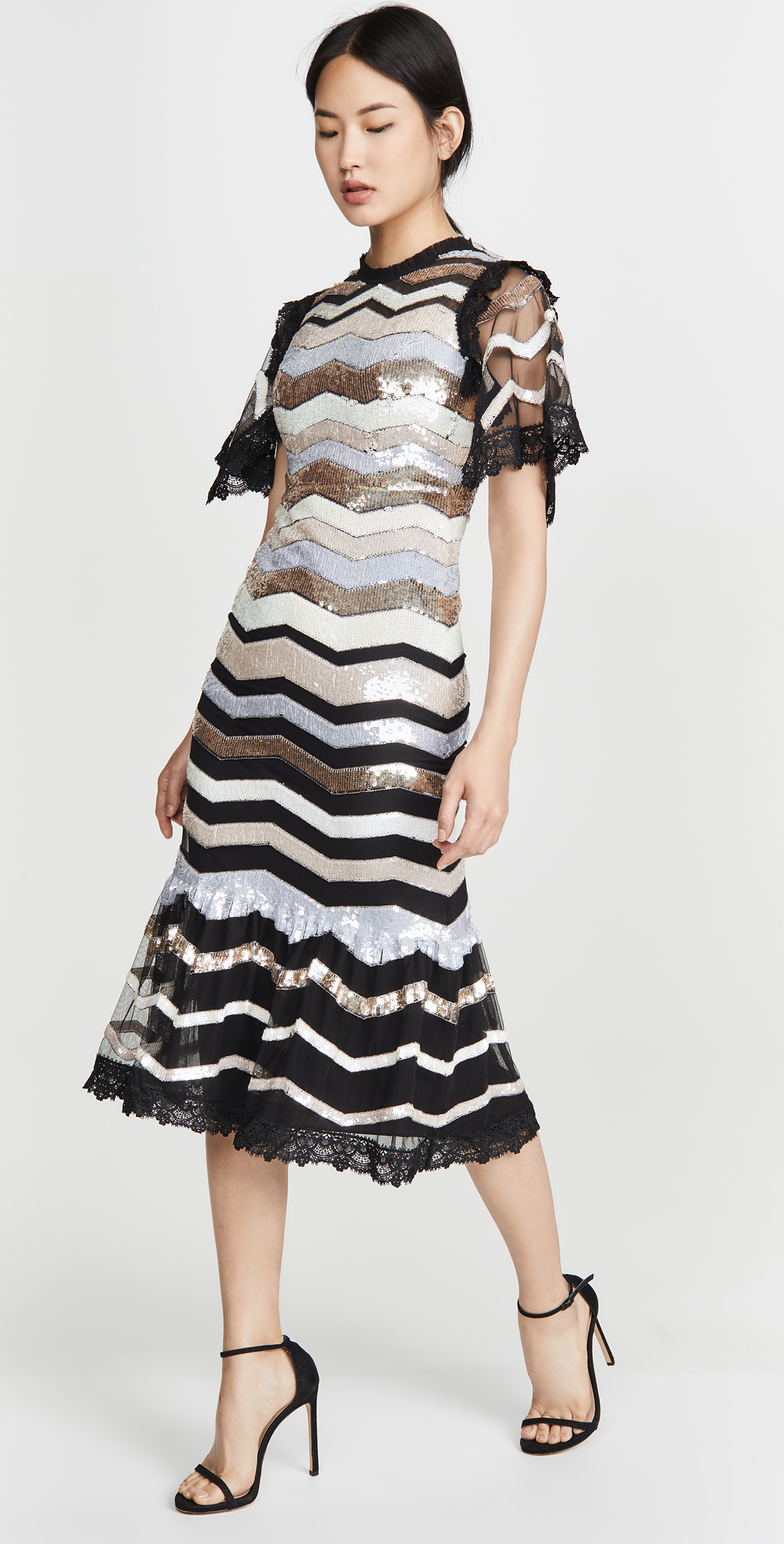 needle and thread midi dress