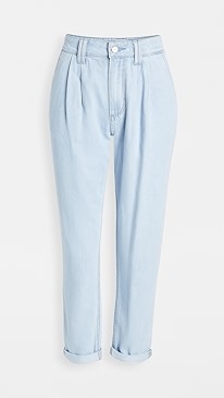 PAIGE - Pleated Trouser Jeans