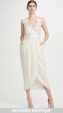 Philosophy di Lorenzo Serafini - V Neck Sequin Dress