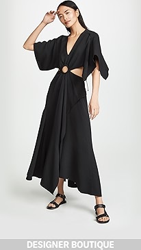 3.1 Phillip Lim - Short Sleeve Crepe Maxi Dress