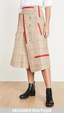 3.1 Phillip Lim - Window Pane Trench Skirt