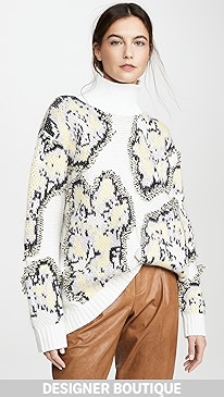 3.1 Phillip Lim - Fil Coupe Abstract Daisy Sweater
