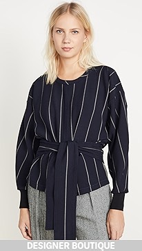 3.1 Phillip Lim - Long Sleeve Striped Pullover