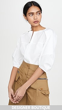 3.1 Phillip Lim - Balloon Sleeve Top with Front Zip