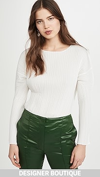 3.1 Phillip Lim - Long Sleeve Mushroom Pleated Top