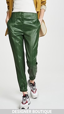 3.1 Phillip Lim - Lacquered Tailoring Joggers with Ghost Waistband