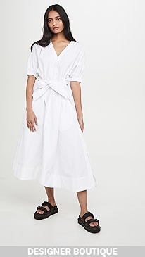 3.1 Phillip Lim - Utility Belted Dress with Gathered Sleeves