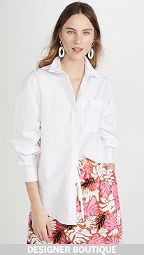 3.1 Phillip Lim - Long Sleeve Shirt with Gathered Sleeves