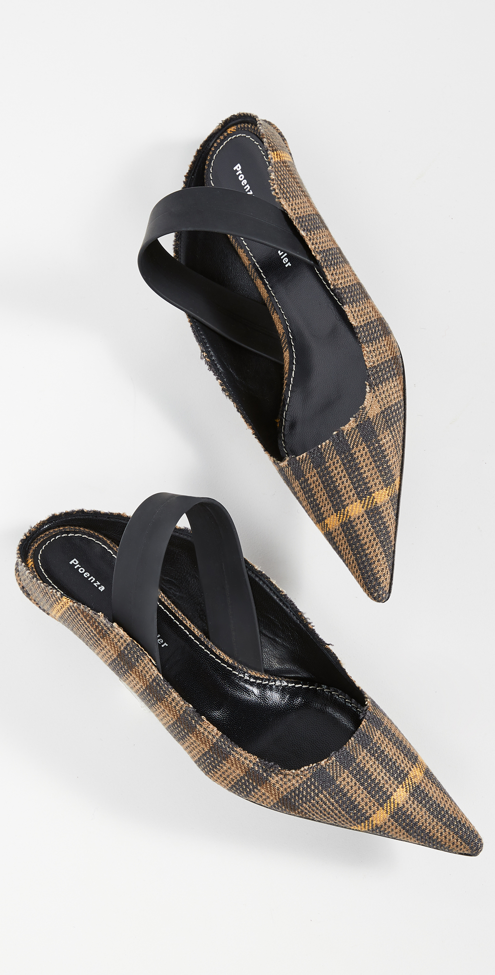 plaid slingback shoes
