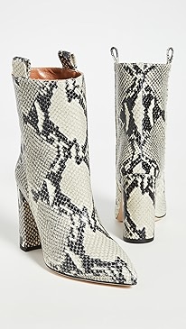Paris Texas - Snake Print Ankle Boots 100mm