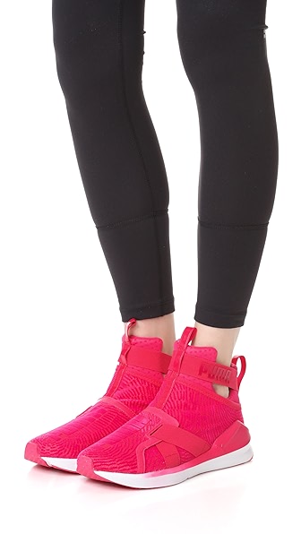 puma fierce strap flocking red