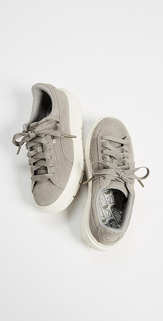 puma suede platform trace rock ridge marshmallow