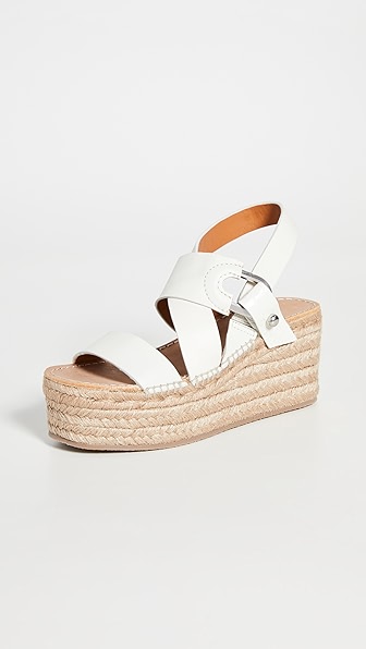 white espadrille sandals