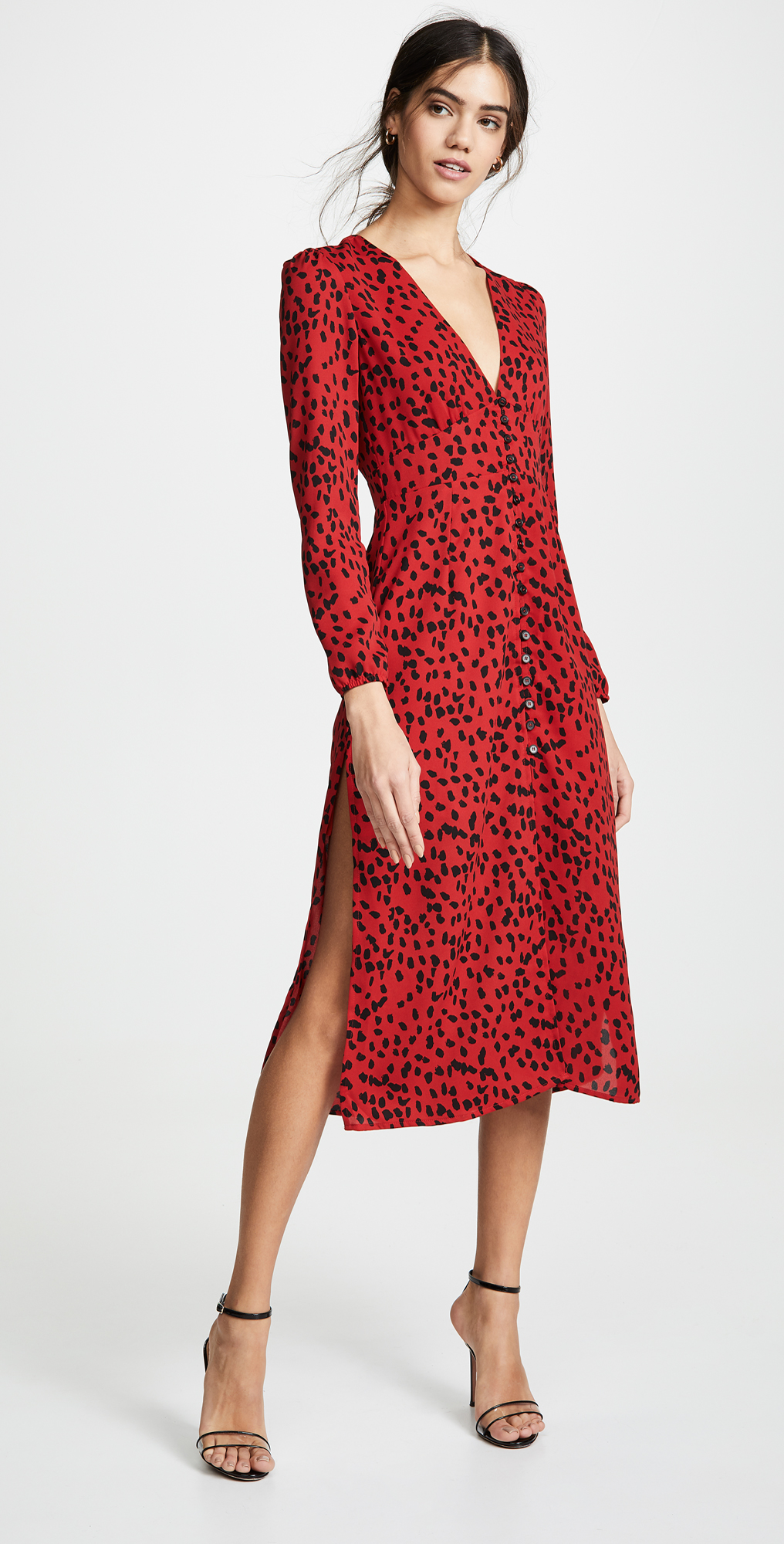red leopard dress