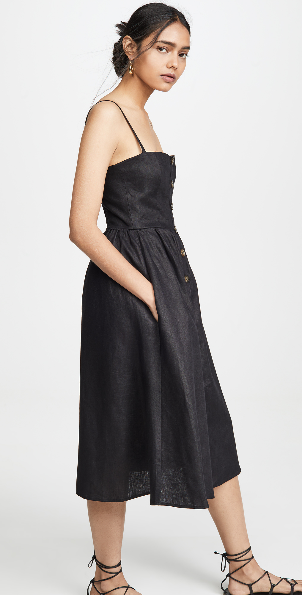 reformation tori linen sundress