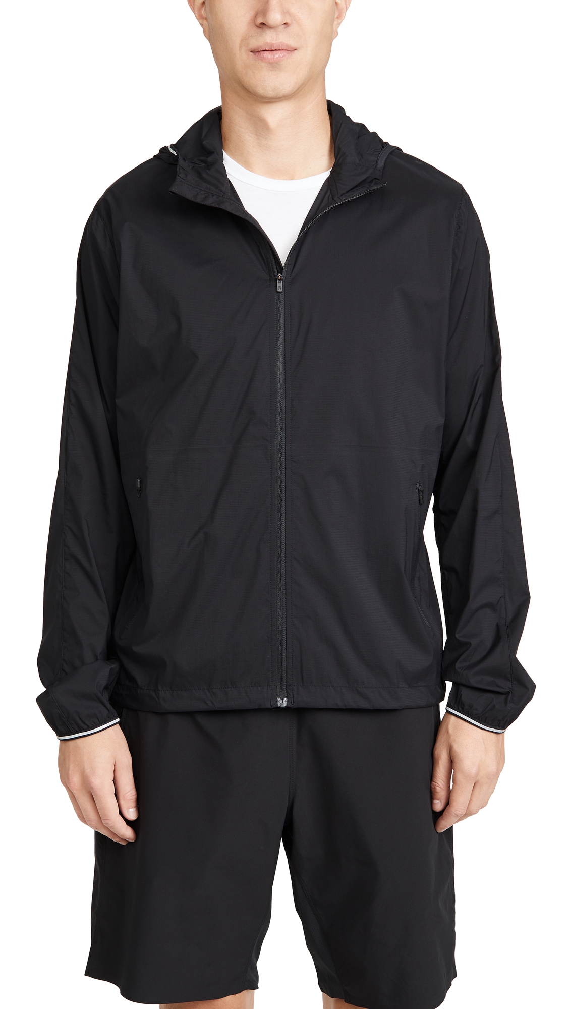 Reigning Champ Micro Ripstop Nylon Running Jacket In Black ModeSens