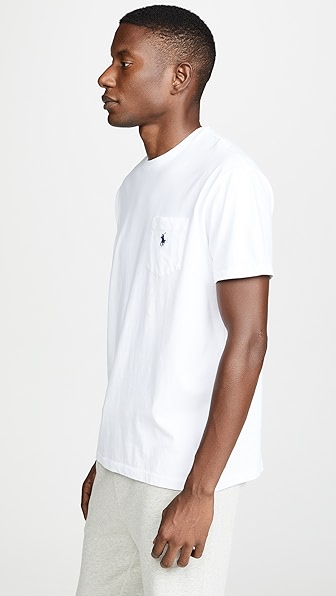 POLO RALPH LAUREN CLASSIC FIT POCKET TEE WHITE